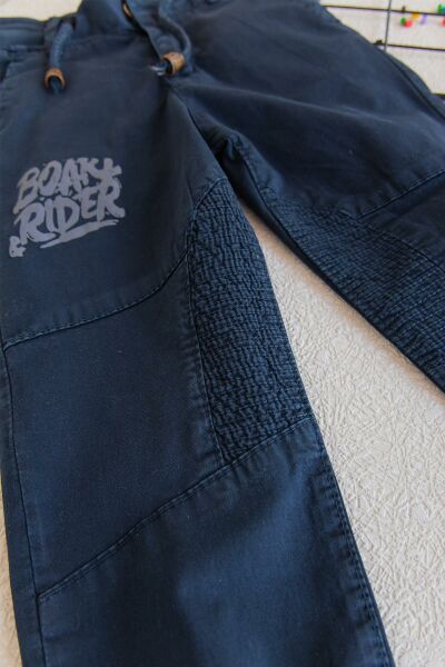 Erkek Çocuk Gabardin Kargo Çocuk Pantolon LACİVERT - 8-9 Yaş