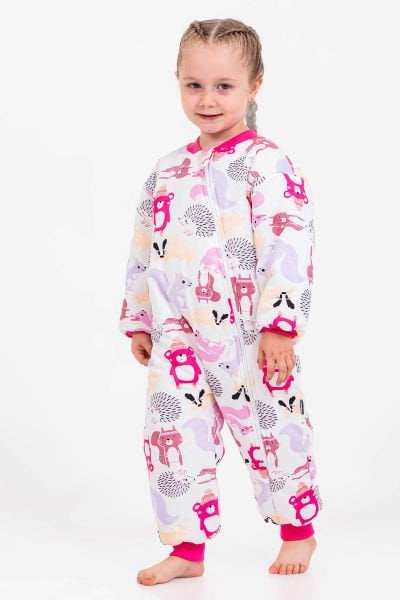 Elyaf Dolgulu 2,5 Tog Pamuklu Penye Astarlı Kız /Erkek Çocuk Uyku Tulumu