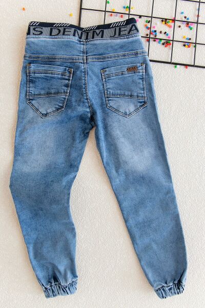 Denim Kumaş Erkek Çocuk Kargo Kot Pantolon
