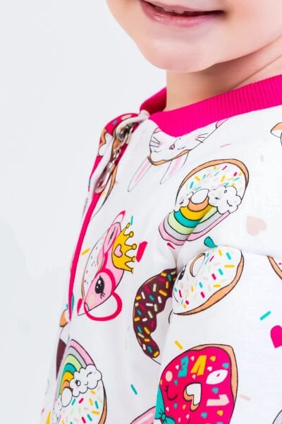 Elyaf Dolgulu 2,5 Tog Fiğürlü Kız Çocuk Uyku Tulumu Fiğürlü