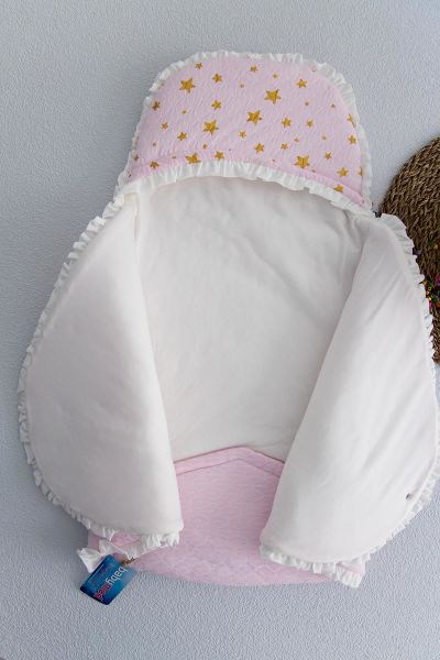 Kuğu Baskılı Kız Bebek Kundak