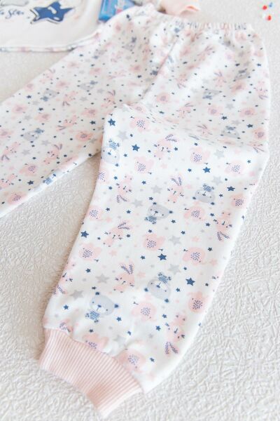 Yıldızlı Kız Bebek Pijama Takımı