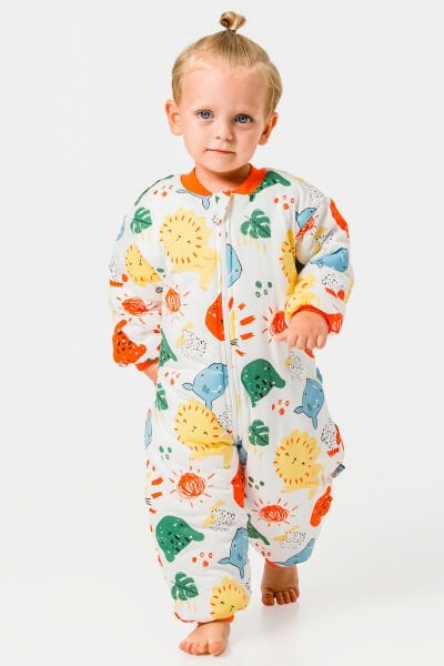 Elyaf Dolgulu 2,5 Tog Pamuklu Penye Astarlı Kız /Erkek Çocuk Uyku Tulumu