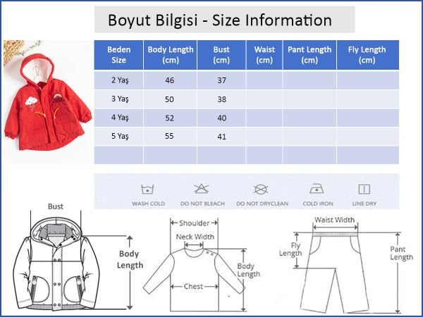 Gökkuşağı İşlemeli Peluş Astarlı Kız Çocuk Mont
