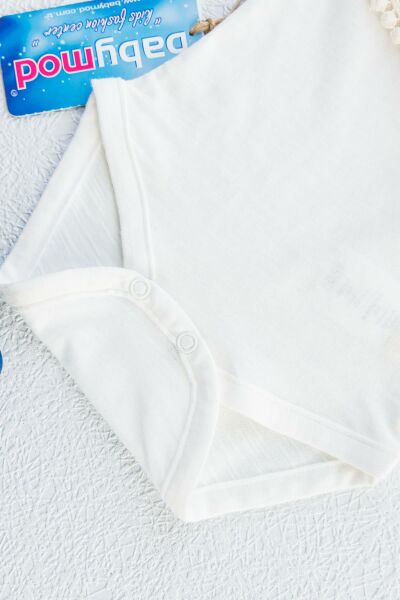 Güpürlü Body Tulumlu İkili Kız Bebek Tulum Takım