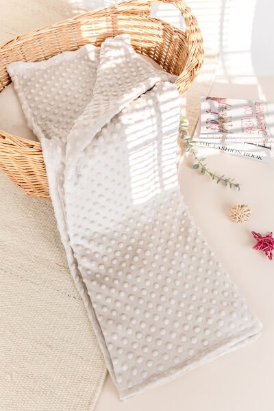 Nohut Desenli Bebek Battaniyesi BEJ - 80 x 100