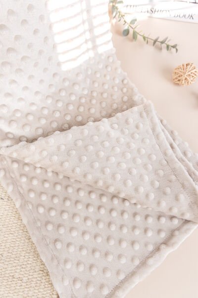 Nohut Desenli Bebek Battaniyesi BEJ - 80 x 100