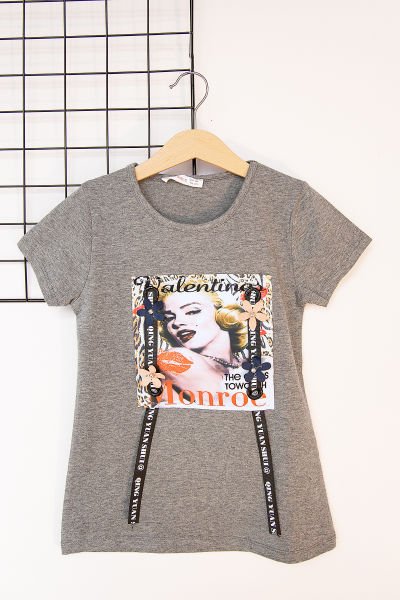 Madonna Baskılı Kız Çocuk Body T-shirt