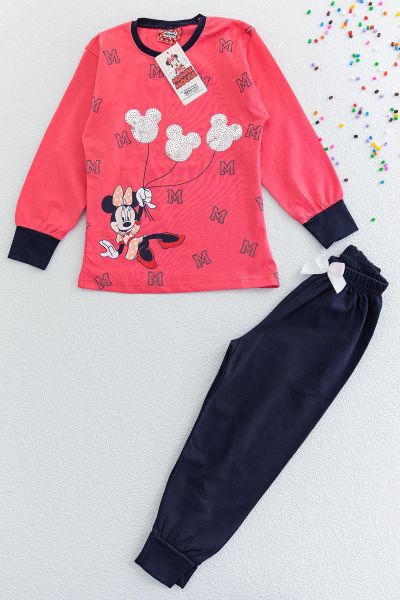 Minnie Mouse Kız Çocuk Pijama Takımı