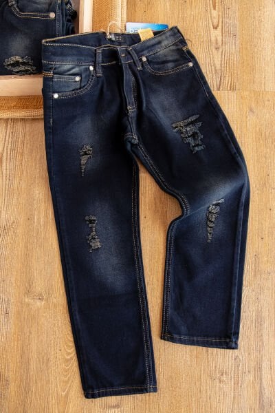 Denim Kumaş Erkek Çocuk Kot Pantolon