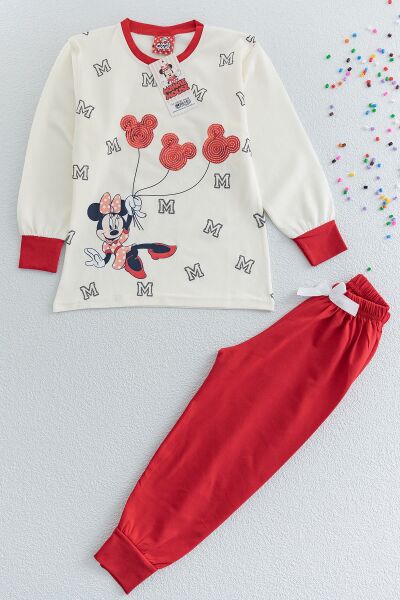 Minnie Mouse Kız Çocuk Pijama Takımı