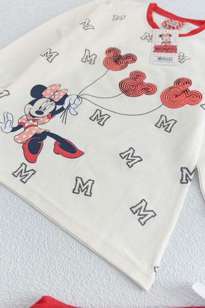 Minnie Mouse Kız Çocuk Pijama Takımı
