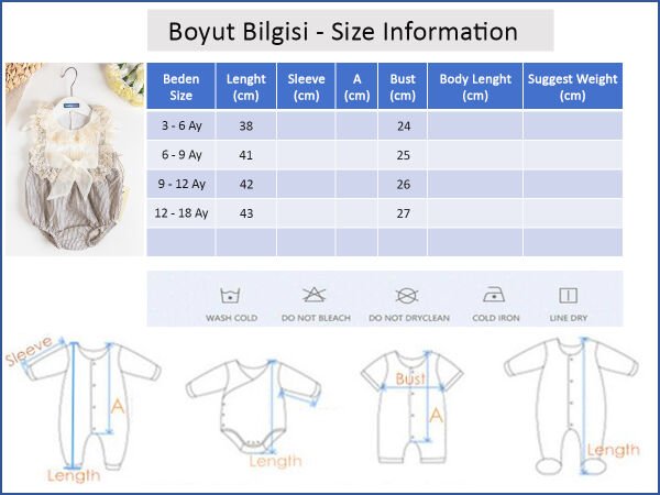 Güpürlü Fiyonklu Yazlık Kız Bebek Tulum