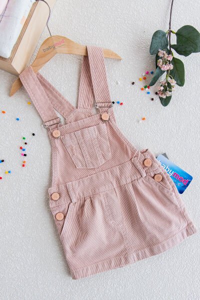 Kız Çocuk Gabardin Salopet Jile