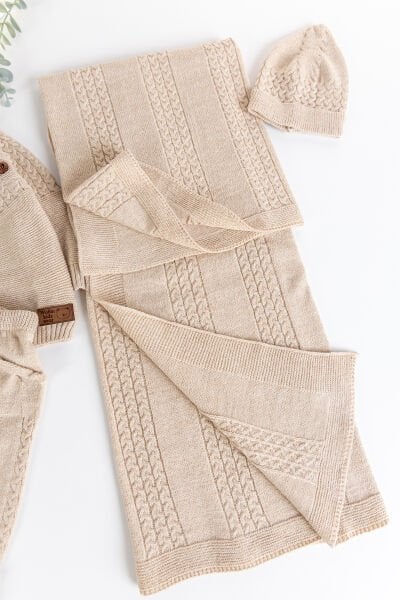 Triko Erkek Bebek Hastane Çıkışı  Hediyelik Bebek Seti