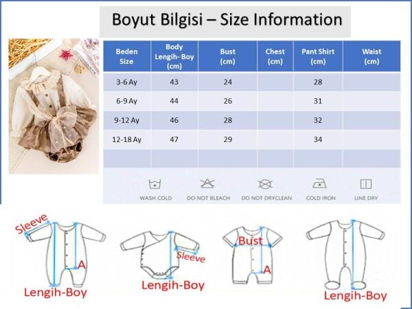 Fisto yakalı Kız Bebek Salopet Elbise Takım
