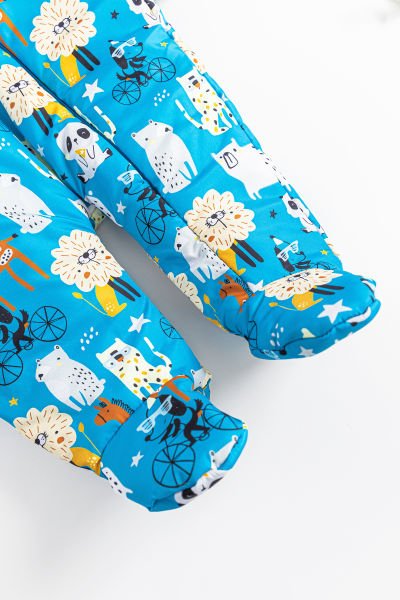 Figürlü İçi Peluş Erkek Bebek Astronot Tulum MAVİ - 3-6 AY