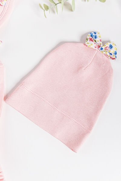 Çiçek Desenli 5'li Kız Bebek Hastane Çıkışı Bebek Takımı