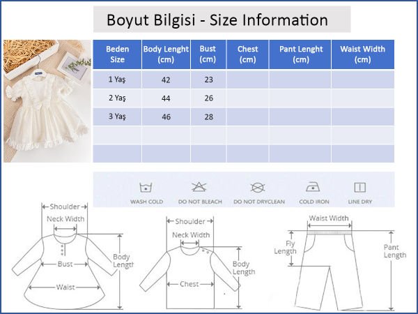 Fiyonklu Fırfırlı Kısa Kollu Kız Çocuk Krem Elbise KREM - 2 Yaş