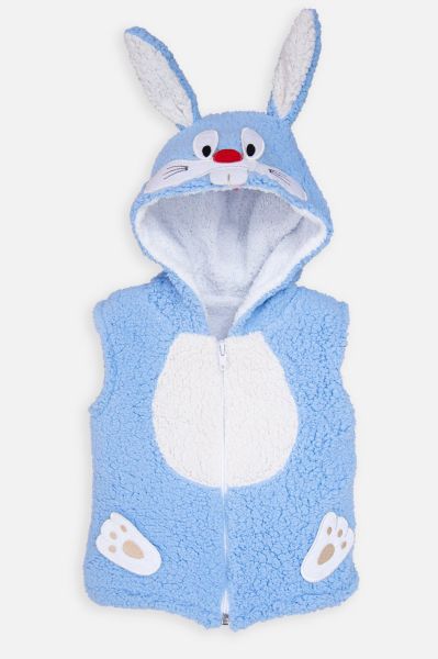 Tavşan Figürlü Velsoft Bebek Yelek